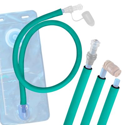 Gearhandle Drink Tube Insulator Insulation Sleeve Compatible with Osprey, Platypus, Hydrapak, Source, and CamelBak Hydration Backpacks - Drink Tube Insulation Hose Cover (Teal, 43" inch)