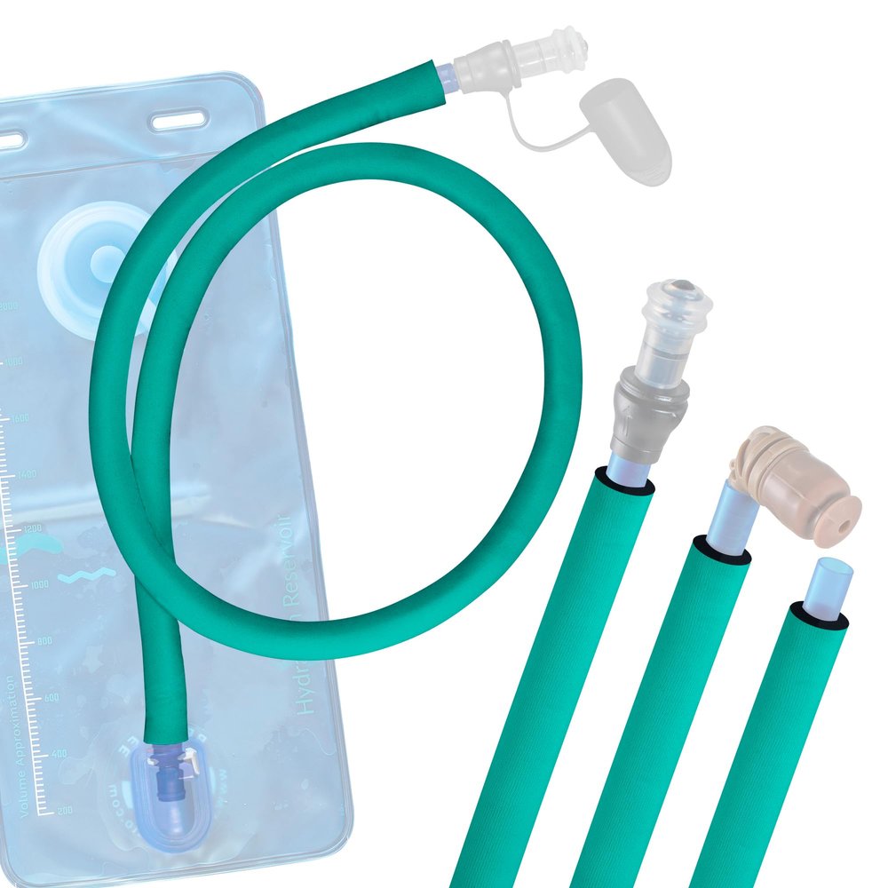 Gearhandle Drink Tube Insulator Insulation Sleeve Compatible with Osprey, Platypus, Hydrapak, Source, and CamelBak Hydration Backpacks - Drink Tube Insulation Hose Cover (Teal, 43" inch)