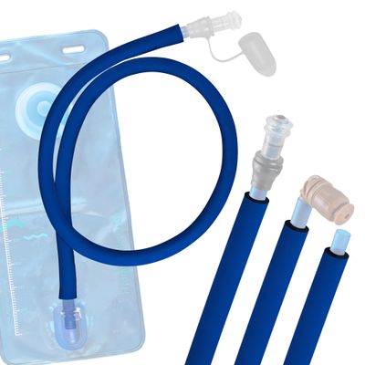 Gearhandle Drink Tube Insulator Insulation Sleeve Compatible with Osprey, Platypus, Hydrapak, Source, and CamelBak Hydration Backpacks - Drink Tube Insulation Hose Cover (Blue, 43" inch)