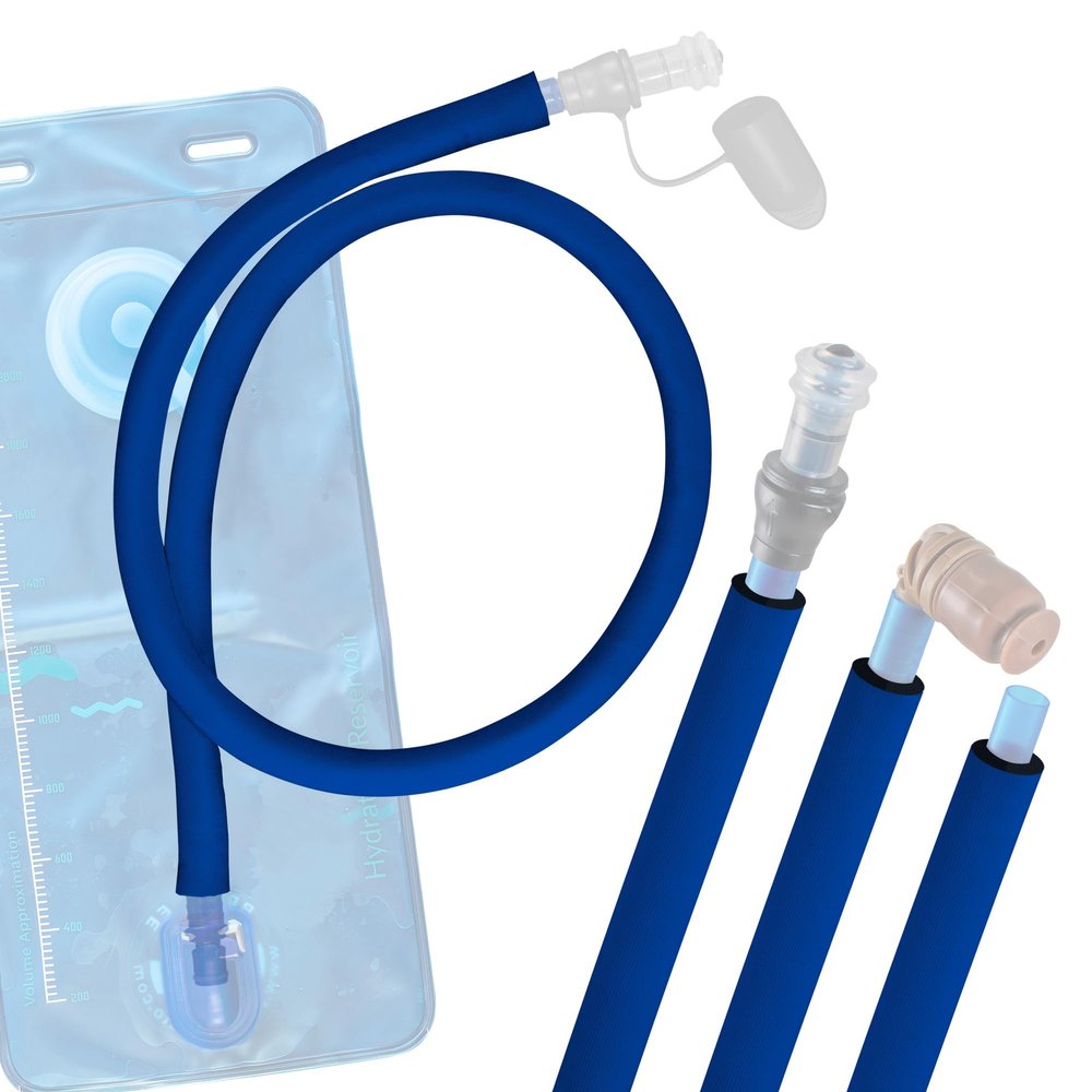 Gearhandle Drink Tube Insulator Insulation Sleeve Compatible with Osprey, Platypus, Hydrapak, Source, and CamelBak Hydration Backpacks - Drink Tube Insulation Hose Cover (Blue, 43" inch)