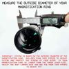Monstrum Triton Scope Throw Lever | 43 mm Diameter | with Notch view 2