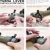 Monstrum Triton Scope Throw Lever | 43 mm Diameter | with Notch view 3