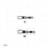 Gamakatsu Squid Metal Leader Round Snap Swivel, Black, S view 2