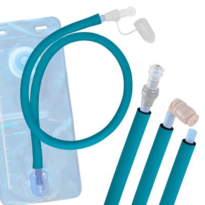 Gearhandle Drink Tube Insulator Insulation Sleeve Compatible with Osprey, Platypus, Hydrapak, Source, and CamelBak Hydration Backpacks - Drink Tube Insulation Hose Cover (Turquoise, 36" inch)