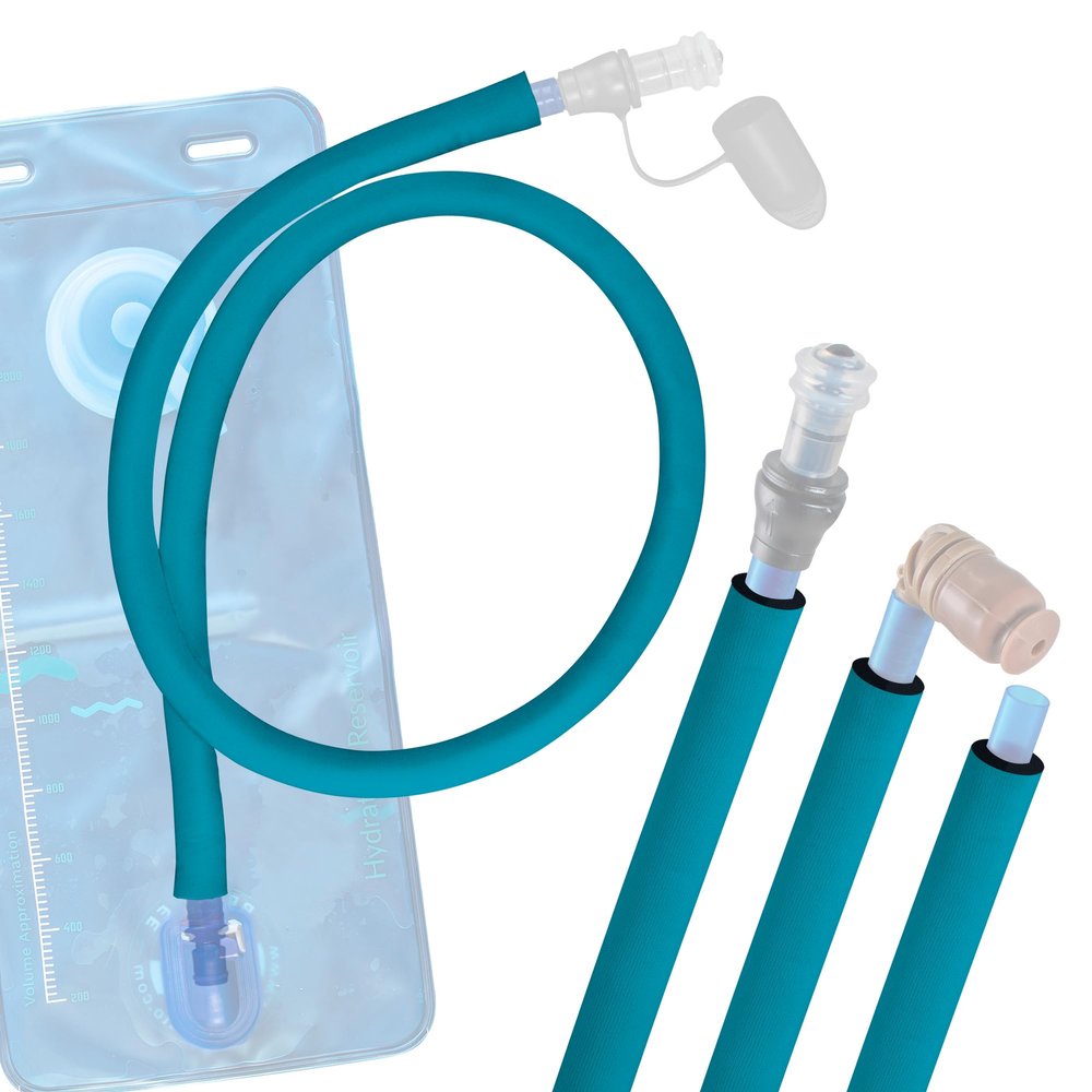 Gearhandle Drink Tube Insulator Insulation Sleeve Compatible with Osprey, Platypus, Hydrapak, Source, and CamelBak Hydration Backpacks - Drink Tube Insulation Hose Cover (Turquoise, 36" inch)