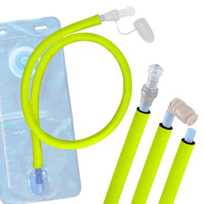 Drink Tube Insulator Insulation Sleeve compatible with Osprey, Platypus, Hydrapak, Source, and CamelBak Hydration Backpacks - Drink Tube Insulation Hose Cover (Fluorescent Yellow, 36" inch)