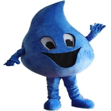 FurryMascot Water Droplet Waver Custom Mascot Costume Party Carnival Mascotte Costumes S M L XL XXL