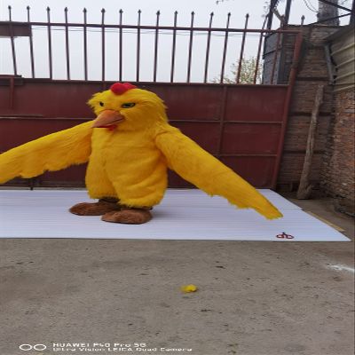 FurryMascot Yellow Chicken Bird Waver Custom Mascot Costume Party Carnival Mascotte Costumes S M L XL XXL