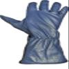 EPT Bull Ropes Bull Riding Glove Adult Left Hand Blue Cow Hide Size: 8.5 Right Hand view 3