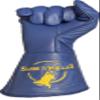 EPT Bull Ropes Bull Riding Glove Adult Left Hand Blue Cow Hide Size: 8.5 Right Hand view 4