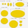aZengear Repair Patches for Jackets, Tent, Shoe Toe, Air Mattress, Inflatables, PVC Gear - Waterproof, Self-Adhesive, Tear-Cold-Heat-Resistant, Down Puffer Coat (11Pcs, Yellow) view 3