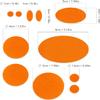 aZengear Repair Patches for Jackets, Tent, Shoe Toe, Air Mattress, Inflatables, PVC Gear - Waterproof, Self-Adhesive, Tear-Cold-Heat-Resistant, Down Puffer Coat (11 Pcs, Orange) view 3