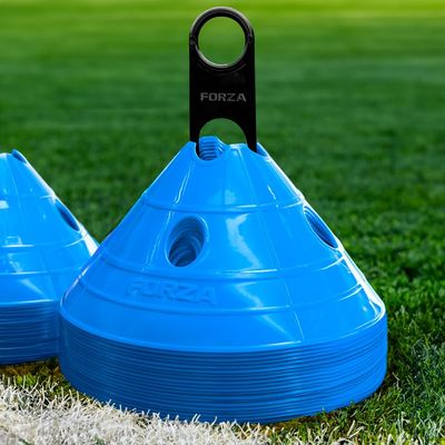 FORZA Soccer SuperCone Training Marker Domes [Pack of 20] - Choose Your Color [4 Color Options] (Sky Blue)