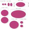 aZengear Repair Patches for Down Jackets - Waterproof, Pre-Cut, Self-Adhesive, Tear-Cold-Heat-Resistant Nylon Polyester Fabric to Fix Puffer Coats, Gear, Tents (11 Pcs, Dark Pink) view 3