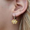 Los segundos controlan el Tiempo, Pero tu controlas CADA Segundo de mi vida - Aretes de girasol view 2