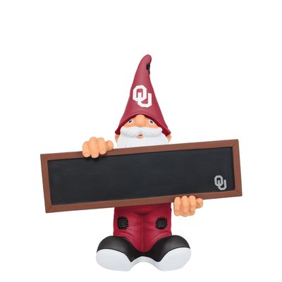 FOCO Oklahoma Sooners NCAA Chalkboard Sign Gnome