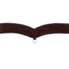 Showman Dark Argentina Cow Leather Barbwire Tooled Tripping Collar view 2