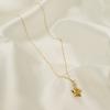 14K Solid Gold High Polish Five Pointer Star Charm Pendant Model_X_Fashion-492 view 3