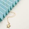 14K Solid Gold High Polish Five Pointer Star Charm Pendant Model_X_Fashion-492 view 4