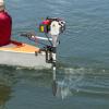 2.5 HP 2 Stroke Outboard Motor, Superior Petrol Engine Outboard Motor Fishing Boat Engine with 1.2L Fuel Tank for Small Boats Under 9.8ft view 2