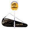 HUNDRED Powertek 1000 PRO Graphite Strung Badminton Racket with Full Racket Cover (White/Blue) | for Intermediate Players | 95 Grams | Maximum String Tension - 26lbs view 1