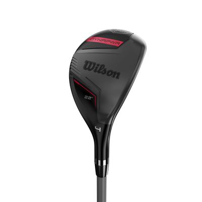 Wilson Dynapower Men's Hybrid Golf Club - Left Hand, Regular, 4,Black/Red