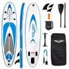 MATA MATA Shark Flight 10' Stand Up Paddle Board with Premium SUP Accessories & Backpack Non-Slip Deck Waterproof Bag Leash Paddle and Hand Pump (Blue Stream) view 1