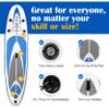 MATA MATA Shark Flight 10' Stand Up Paddle Board with Premium SUP Accessories & Backpack Non-Slip Deck Waterproof Bag Leash Paddle and Hand Pump (Blue Stream) view 4