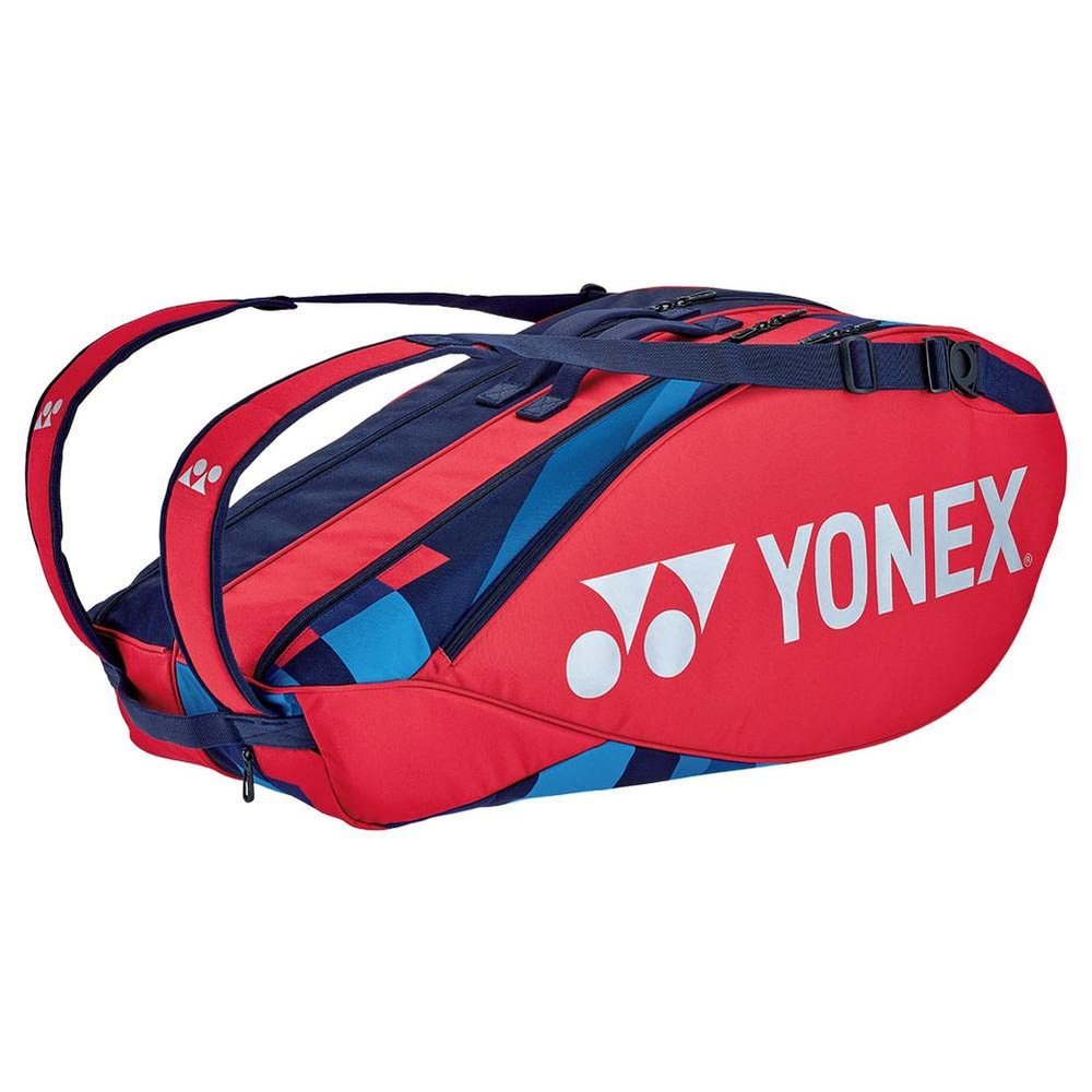 YONEX Pro Racquet Tennis Bag (6 Pack) Scarlet