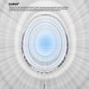 Hundred Viper 900 Carbon Fibre Strung Badminton Racket with Full Racket Cover (White/Blue) | for Intermediate Players | 79 Grams | Maximum String Tension - 32lbs view 2