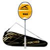 HUNDRED Viper 900 Badminton Racquet with Full Cover (Navy, Grip Size: G6) | Material: Carbon Fibre | Strung | For Intermediate Players | 79 grams | Balance Point: 298 mm | Maximum String Tension:32lbs view 1