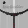 Hundred Rock 88 Carbon Fibre Strung Badminton Racket with Full Racket Cover (Dark Grey) | for Intermediate Players | 78 Grams | Maximum String Tension - 32lbs view 3