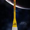 HUNDRED Flutter S ATTK Badminton Racquet | Material: Carbon Fibre | Full Cover | for Intermediate Players | Strung | Badminton Gifts | 84 Grams | String Tension - 32lbs (Yellow/Black, Grip Size: G6) view 3