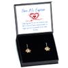 Tu y yo Siempre Juntos, Regalo para enamorada o Mujer, joyeria para enamoradas o Mujeres - Aretes de girasol view 1