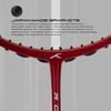 Hundred Rock 88 Carbon Fibre Strung Badminton Racket with Full Racket Cover (Red) | for Intermediate Players | 78 Grams | Maximum String Tension - 32lbs view 3