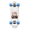 Yocaher Longboard Complete Mini Cruiser 27" x 8" w/Premium Black Grip Tape, Heavy Duty Aluminum Alloy Truck, 62mm Wheels, ABEC -9 Bearings - Rockstar Kitty Cat - White Wink view 1