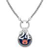 From the Heart Auburn Tigers Graduation Year 2024 Silver Chain Necklace AU Jewelry Licensed view 1