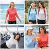 INGEAR Women's Rash Guard Shirts UPF 50+ Swim Shirt for Sun Protection Running Shirt Lightweight Quick Dry Top Sizes S-XXL (Leaf Garden, Large) view 2