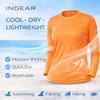 INGEAR Women's Rash Guard Shirts UPF 50+ Swim Shirt for Sun Protection Running Shirt Lightweight Quick Dry Top Sizes S-XXL (Leaf Garden, Large) view 4