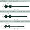 Bow Tie House Men's Classic Pre-Tied Bow Tie Formal Solid Tuxedo (Large, Emerald Green 1) view 4