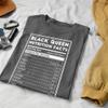 Black Queen Nutrition Fact Cool Humor Graphic T-Shirt Saying Sarcasm Men Tee view 4