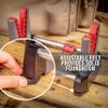 Real Avid Speed Stand | Collapsible Design, Adjustable 10" - 16" Stand for Cleaning & Maintenance | Compact, Portable Range Stand | Lightweight Vise Perfect for Hunting Rifles & Shotguns,Red view 2