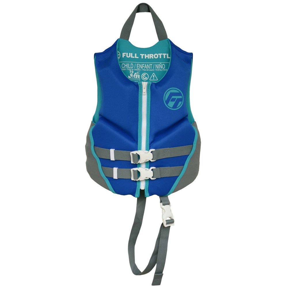 Full Throttle Child's Rapid Dry USCG Approved Life Jacket, Royal