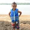 Full Throttle Child's Rapid Dry USCG Approved Life Jacket, Royal view 3