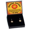 para mi esposa, el Unico invitado a mi Corazon eres tu, Regalo para esposa, prometida, joyeria para enamoradas o Mujeres - Aretes de girasol view 1