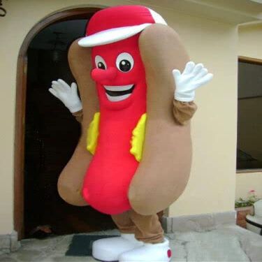 FurryMascot Hot Dogs Hotdog Waver Custom Mascot Costume Party Carnival Mascotte Costumes S M L XL XXL