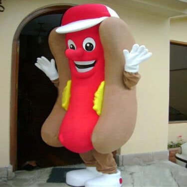 FurryMascot Hot Dogs Hotdog Waver Custom Mascot Costume Party Carnival Mascotte Costumes S M L XL XXL