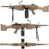 Evike Airsoft - A&K/Cybergun FN Licensed M249 Minimi Airsoft Saw w/Metal Body (Model: MK II/Dark Earth) view 3