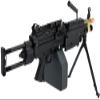 Evike Airsoft - A&K/Cybergun FN Licensed M249 Minimi Airsoft Saw w/Metal Body (Model: MK II para/Black) view 2