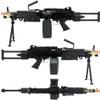 Evike Airsoft - A&K/Cybergun FN Licensed M249 Minimi Airsoft Saw w/Metal Body (Model: MK II para/Black) view 3